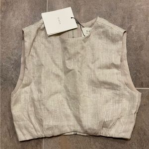 DISSH Linen Crop Top